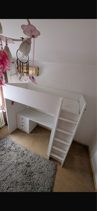 Mobila copil pat si birou ikea
