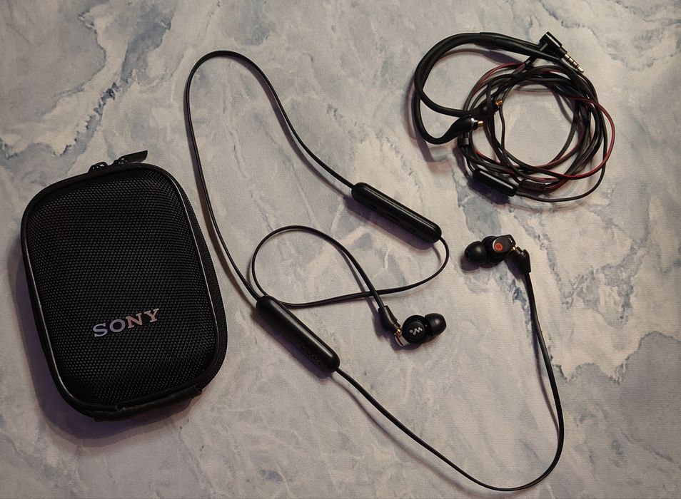 Наушники Sony mdr-ex300 (Мод) + провод +блютуз