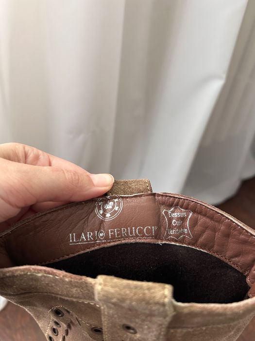 Cizme piele întoarsă Ilario Ferucci