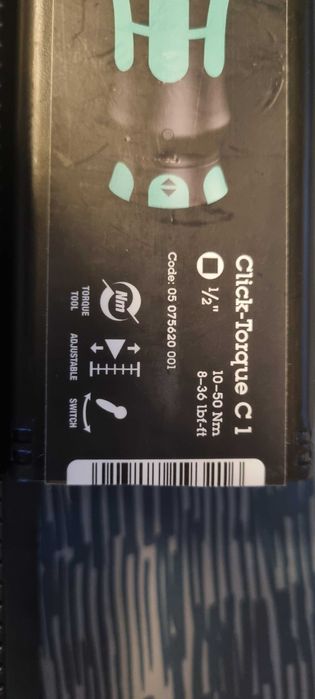 WERA 05075620001 cheie dinamometrica 10-50Nm 1/2" Click-Torque C1