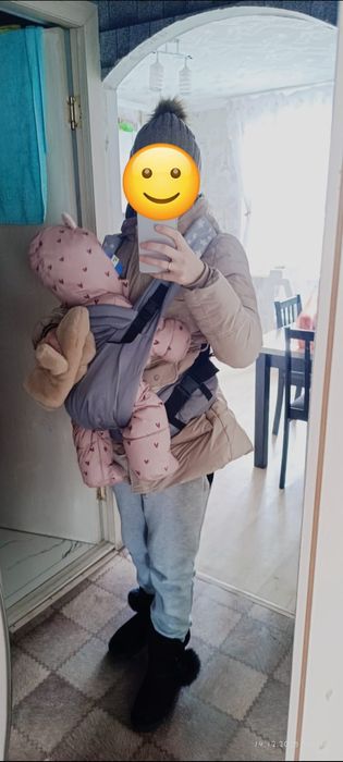 Эргорюкзак SlingoEmma до 18 кг, серый