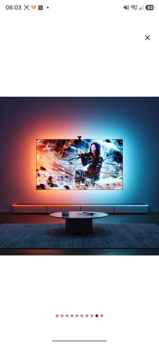 Banda LED Govee H605C Envisual TV Backlight T2 RGBIC, Wi-Fi+Bluetooth, Dual Camera, 55-65 inch, 60 LEDs/m