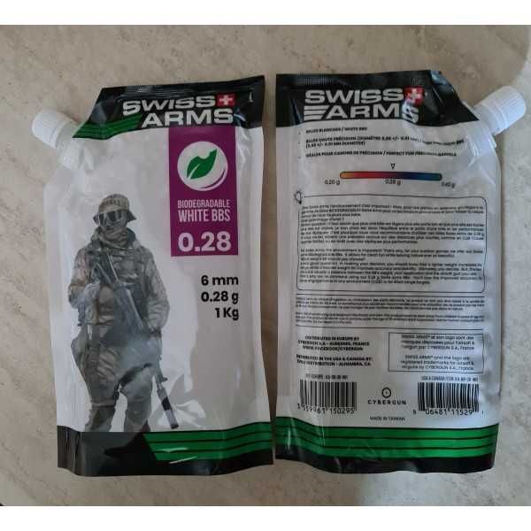 Bile airsoft teflon Swiss Arms Bio 0.28 gr /3600 buc
