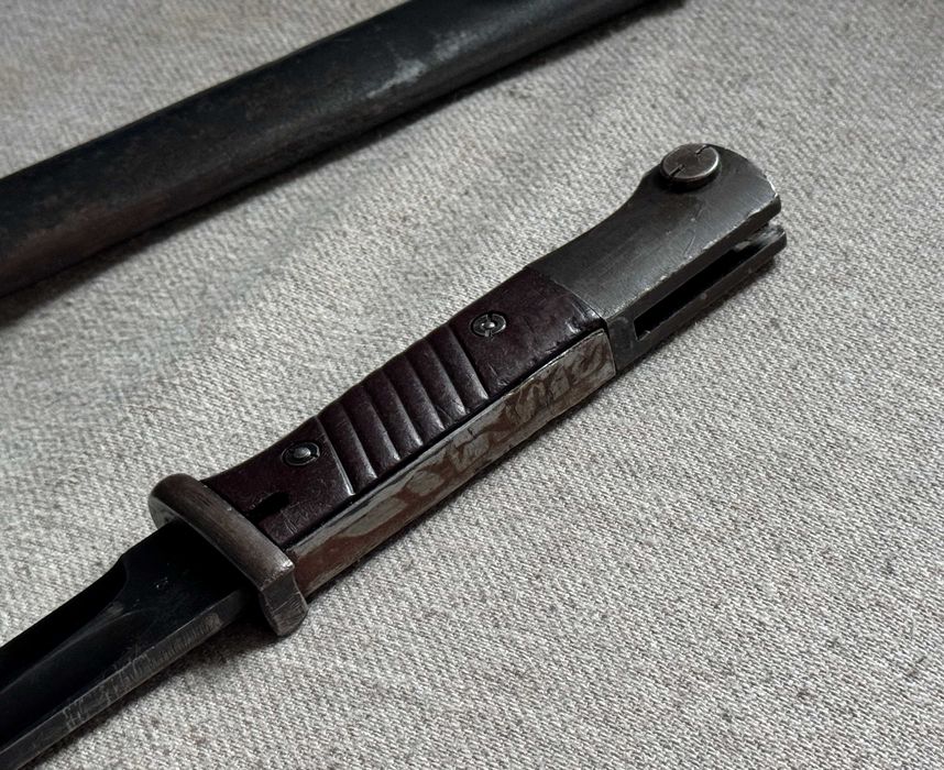 Baionetă Germană Kar98k S84/98 III WW2 Originală cu Teacă Solingen