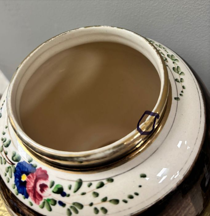 Голяма ваза/урна от колекцията H. Bequet, Quaregnon