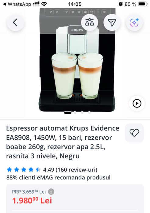 Expressor Krups automat