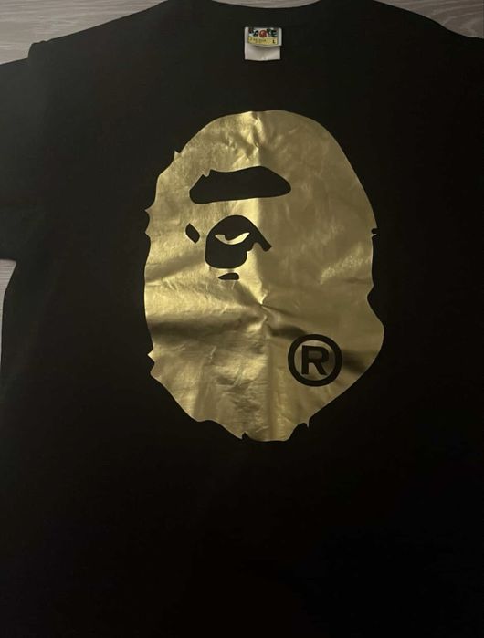 Bape Gold Print тениска оригинална