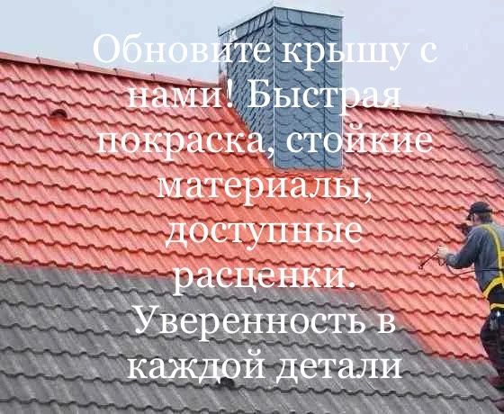 Покраска Крыши быстро и качественно