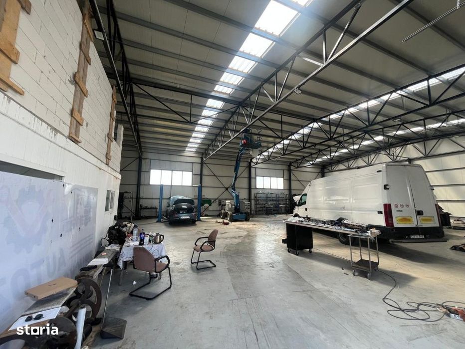 Teren 12.600 mp cu hala noua 600 mp, oportunitate investitie