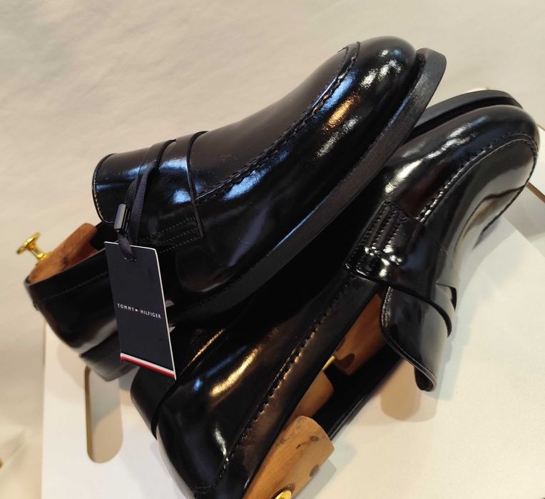 Pantofi loafer 44 44.5 penny Tommy Hilfiger NOI piele naturala