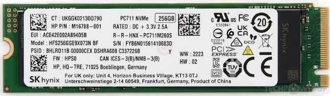 SK hynix PC711 NVMe на 256 ГБ