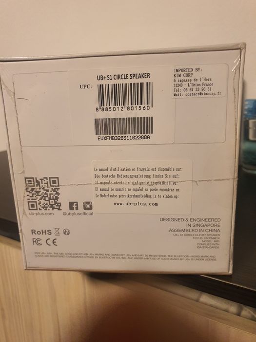 Блутот колонка ub+ Circle S1