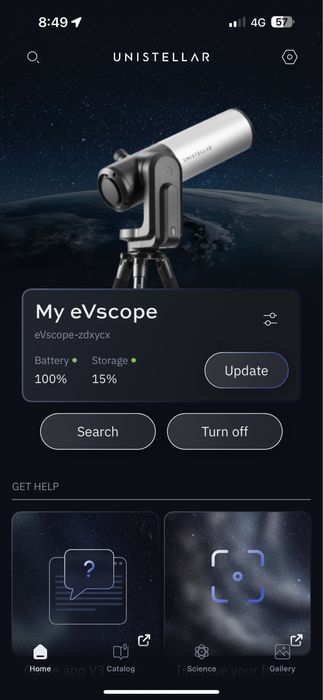 Telescop Astronomic Smart Unistellar EvScope1
