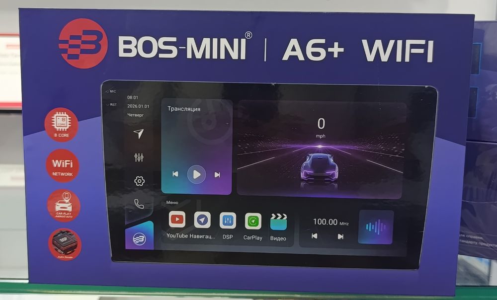 Manitor Android Bos A6+ 9va10 Dyum 4+64GB ishlashi tez yangi