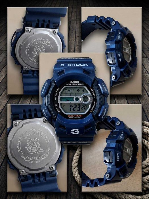 Casio G-Shock Gulfman G-9100, 2009 год, титан, отличное состояние
