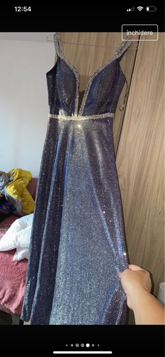 Rochie superba cu sclipici cromatic