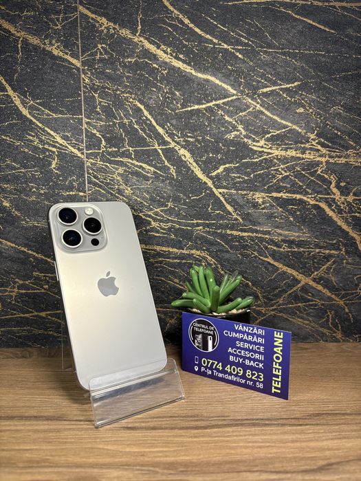 Iphone 15 Pro /128Gb/Garantie 2Ani Centrul de Telefoane/Rate