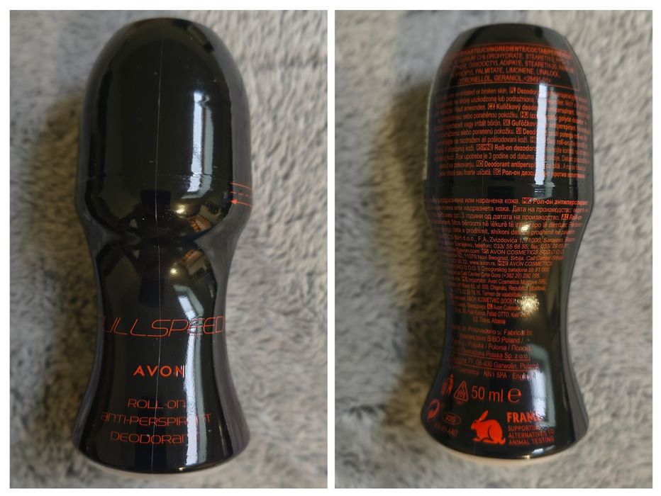 Avon мъжка тоалетна вода, рол он, шампоан