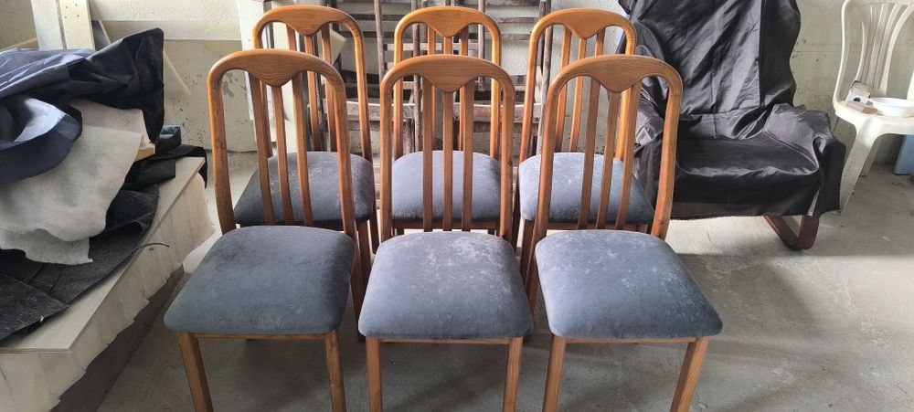 Рестоврация мягкой мебели смена дизайна лакировка стульев реставрация