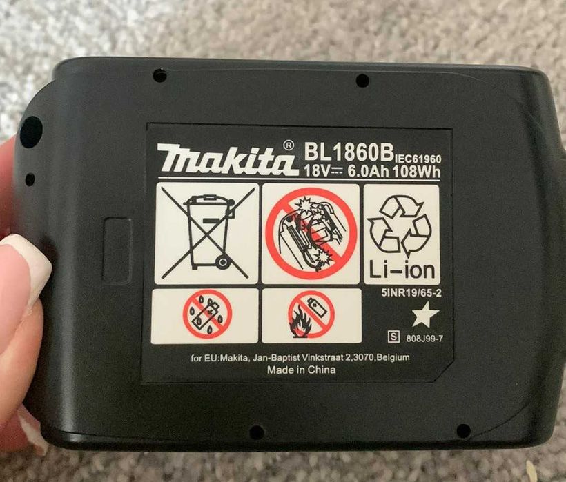 Acumulator LXT Makita BL1860B 18V - 6.0 A