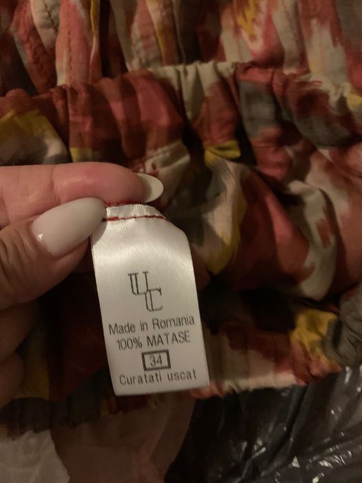 Fusta pantalon matase