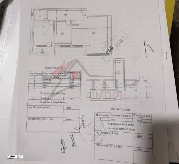 Apartament de vanzare 3 camere  boxă  loc de parcare - Valea Lupu