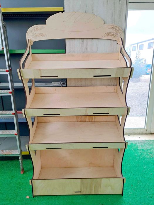 Стелаж за хляб дървен