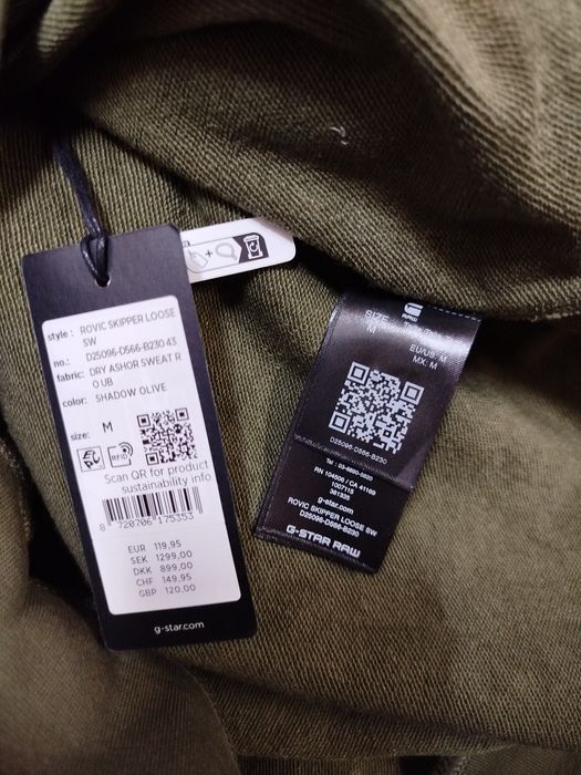 Уголемен суичър G-Star Raw Rovic Skipper XS , S , M , L  loose мъжки