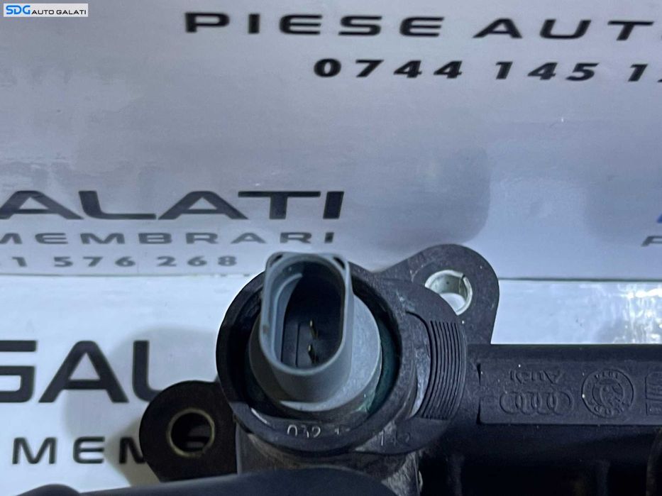 Corp Carcasa Termostat cu Senzor Temperatura Apa Skoda Fabia 2 1.2 BBM BZG CEVA CHFA CGPA CGPB CHTA CJLA 2007 - 2015 Cod 03C121111B[S0334]