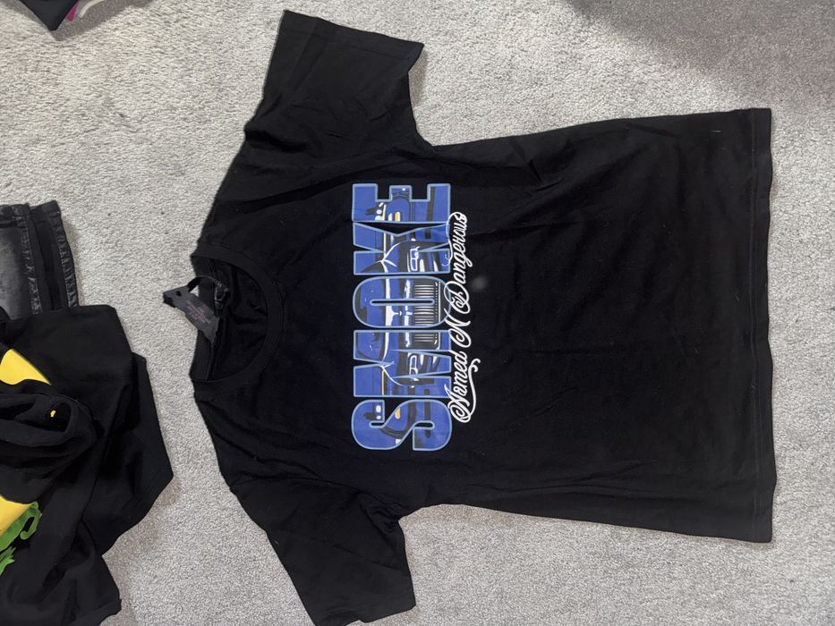 Vand tricou vlone smoke albastru S