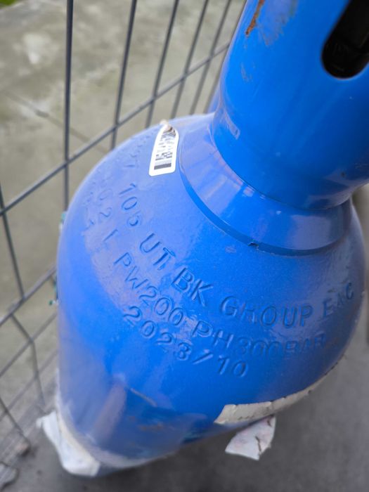 Кислород высокой чистоты 5.0 (99,999%) и 6.0 (99,9999%) в 40л баллоне