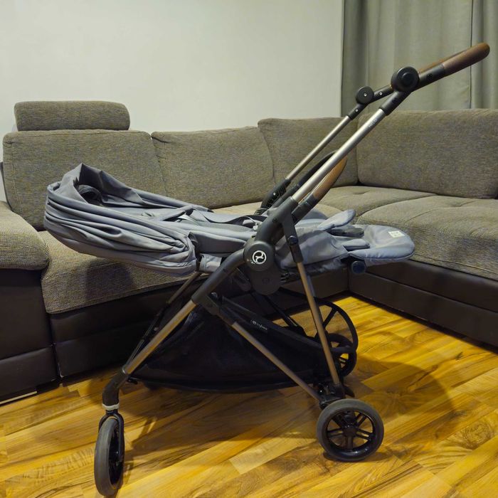 Бебешка количка Cybex Melio + стол за кола Cybex Aton Basic с адаптери