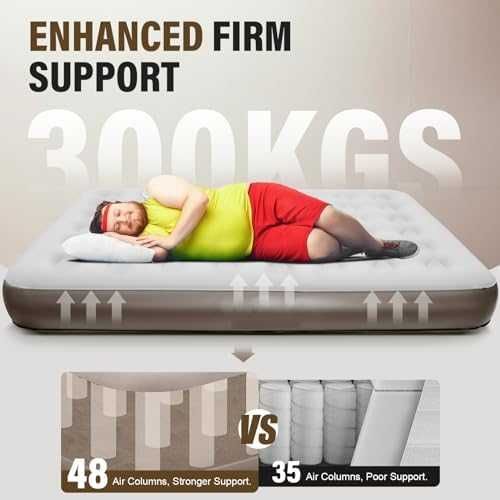 Ново Надуваемо легло матрак Подложка за спане сън къмпинг туризъм път