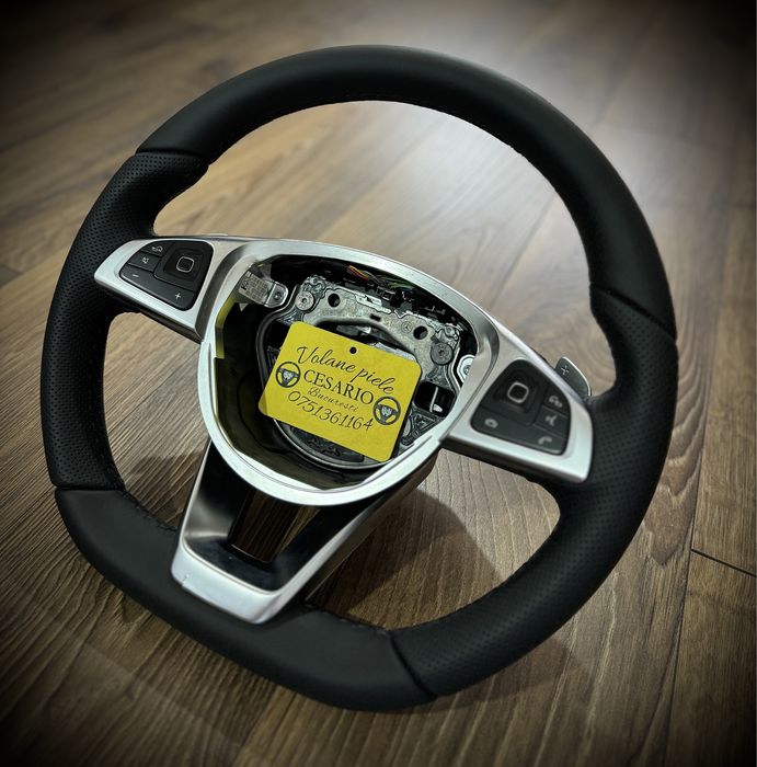 Volan piele naturala nappa Mercedes AMG W213 w205 w212 A E C Class GLE