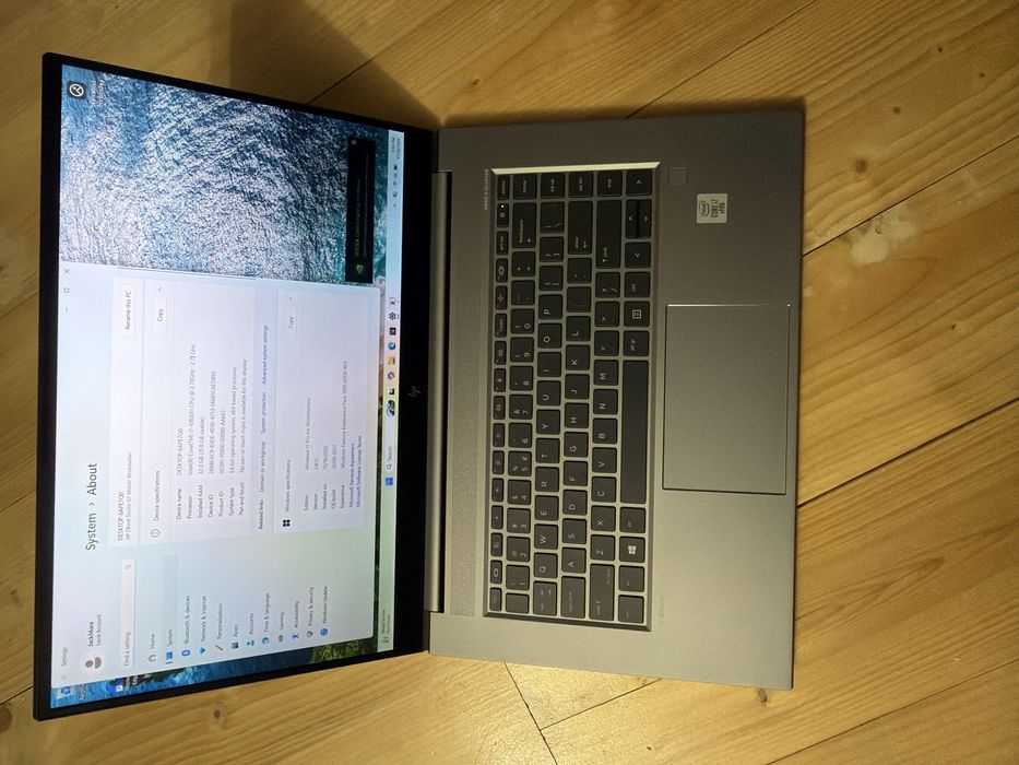 Laptop Hp Zbook Studio G7 i7,32gb Nvidia Workstation