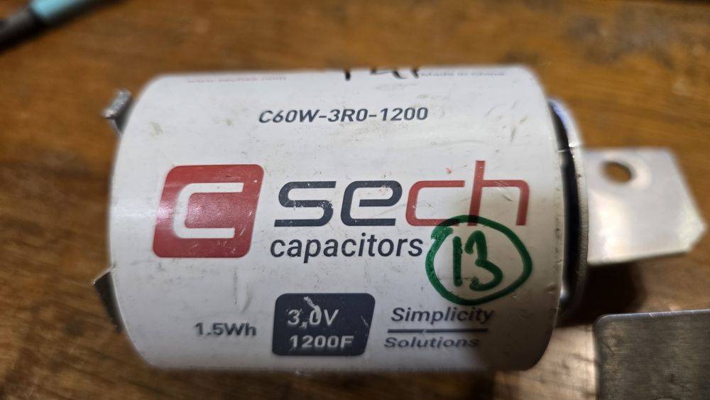 Vand roți(motoare) hoverboard, supercapacitoare 1200F, 3V