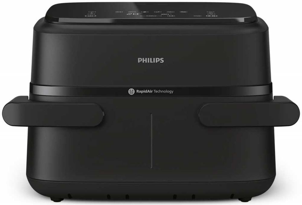 Philips Еър Фрайър с Двойна Подвижна Кошница 7.1лт Черен NA154/00