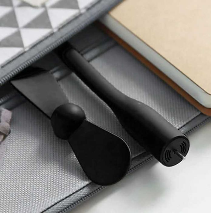 Мини USB Вентилатор 1W за Лаптоп, Power Bank и др. / Зелен / Бял /