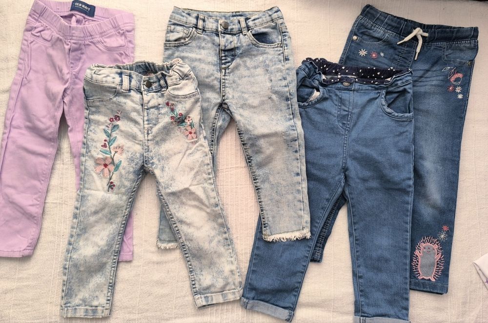 Детски дрехи есен/зима, клинчета, блузки, суичъри 98/104