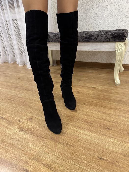 Продам ботфорды замшевые