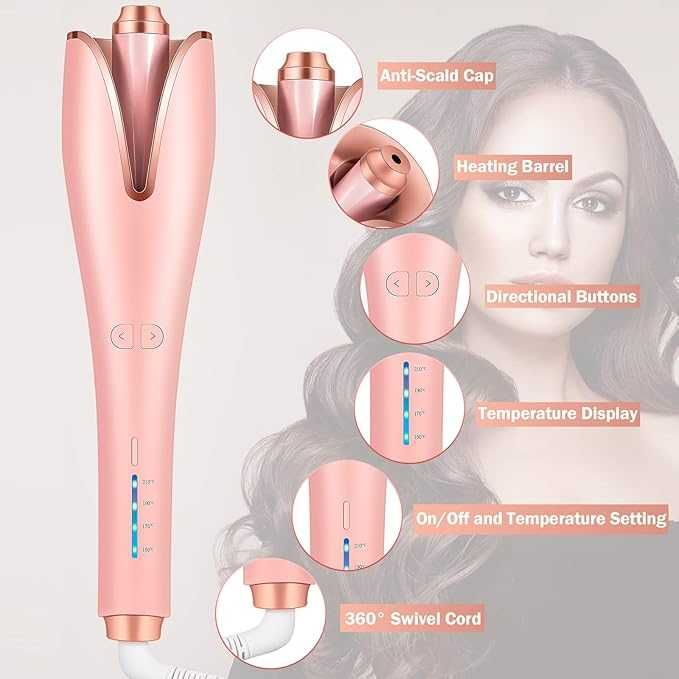 Автоматична маша за коса, за къдрене Beach Waves с йонен барабан