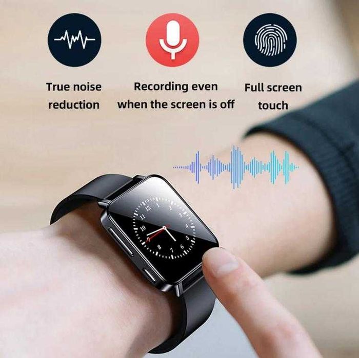 Смарт Часовник 8Ядра TouchScreen Диктофон Глас Активaция АудиоРекордер