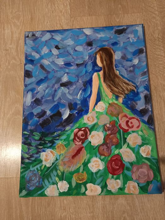 Ръчно рисувани картини върху платно