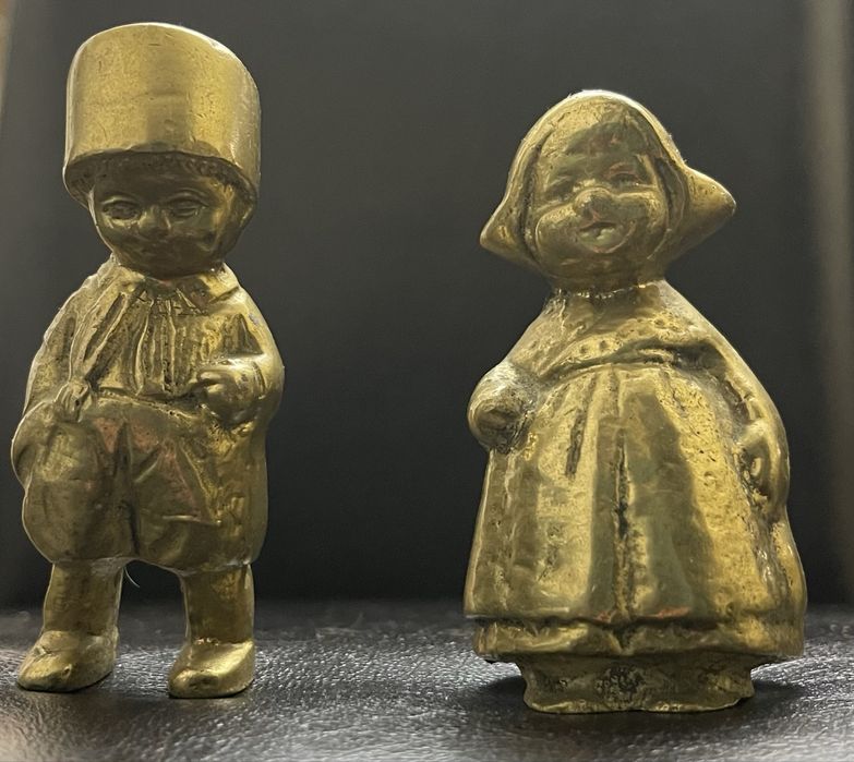 Figurine decorative olandeze vintage din  bronz