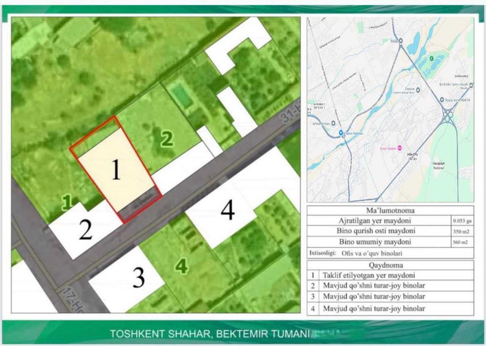 Продается Земельный Участок, Бектемир, Водник, 5,3 сотих