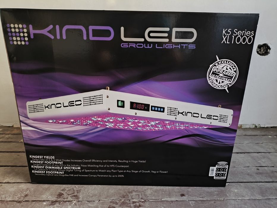 Лампа за растения. Пълен Спектър, Растеж и Цъфтеж. Kind LED K5 XL1000