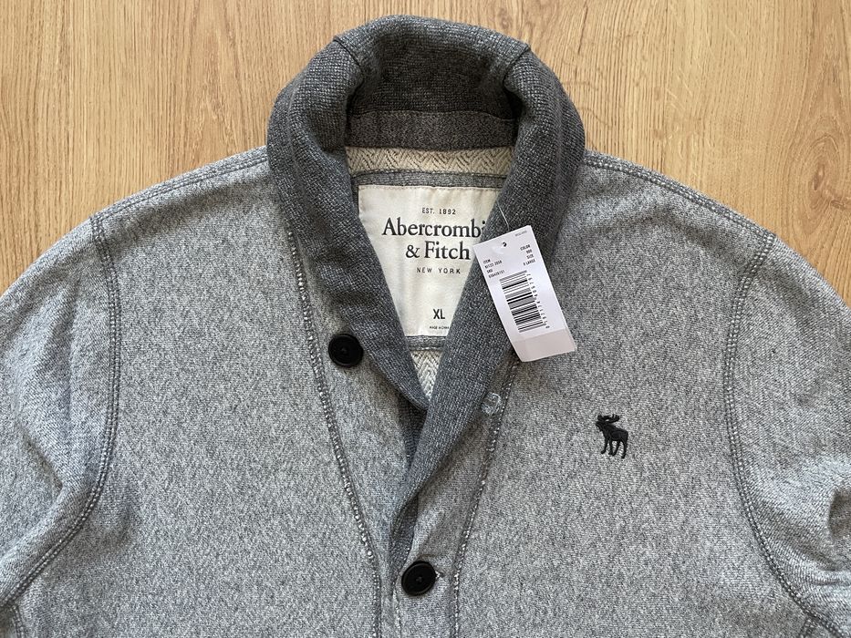 Abercrombie & Fitch Textured Shawl Cardigan Slim Fit XL