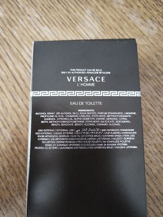 Versace L’Homme EDT 100 ml – Original, clasic masculin