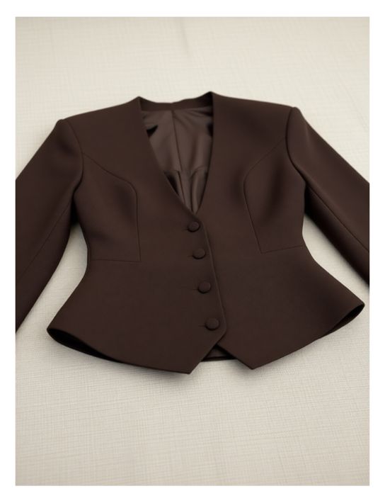 Пиджак коричневый