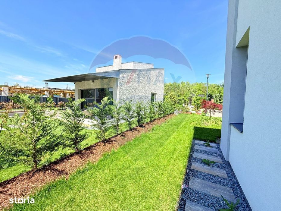 Vilă modernă de vânzare | 5 camere | Dumbrava Vlăsiei | Teren 750 mp
